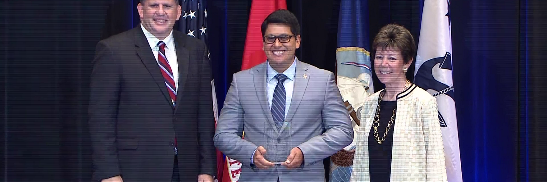 Dr. Richard Ordonez Holding Award.