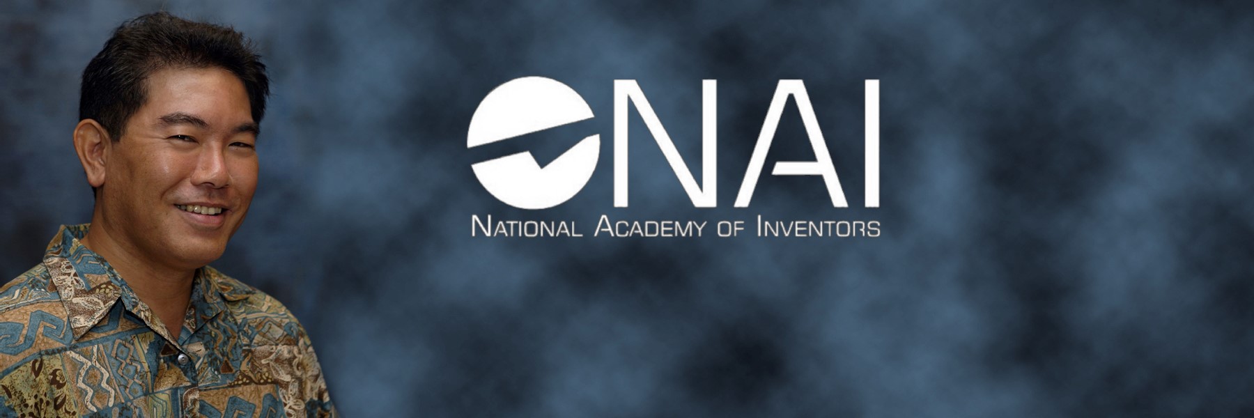 Portrait Of Prof. Wayne Shiroma And NAI Logo.