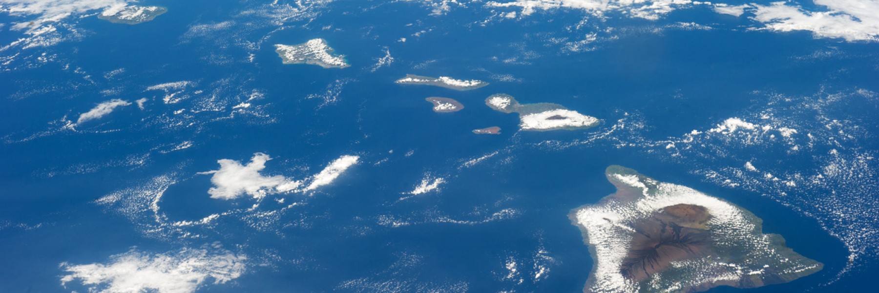 Satellite Image Of Hawaii From Space.