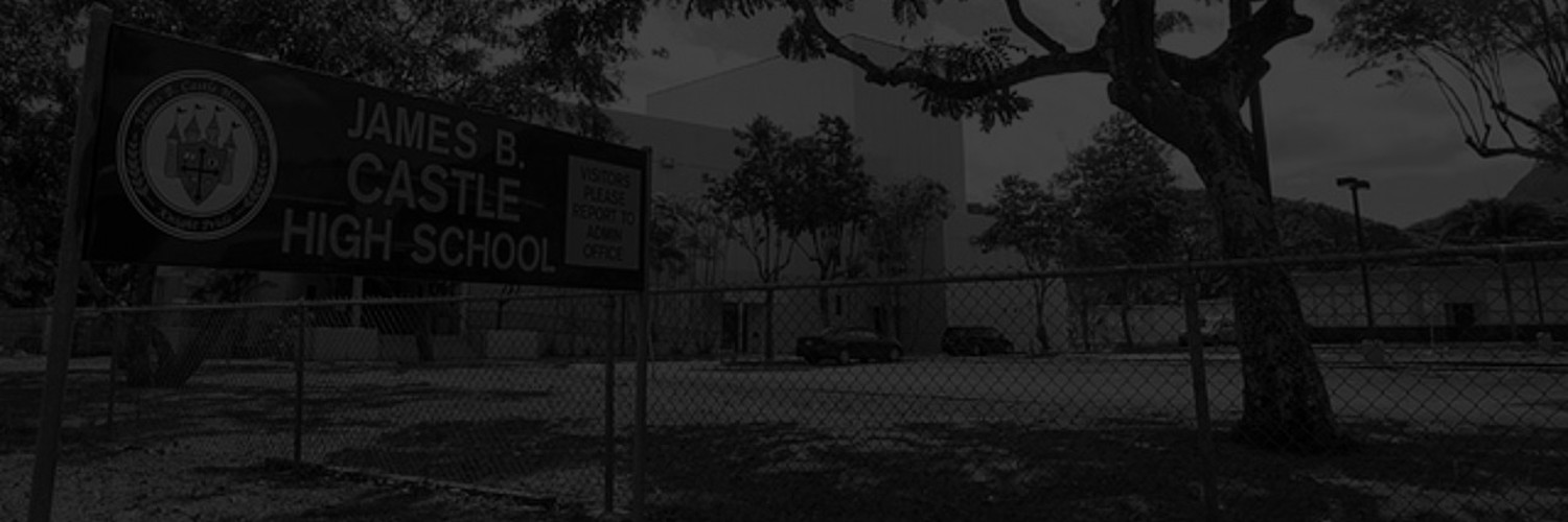 Black & White Photo Of Castle High School In Kaneohe, HI