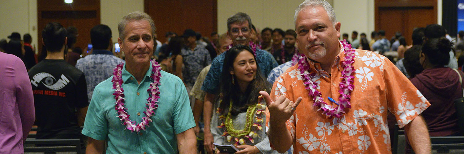 Dean Morioka And Provost Bruno Leading The Procession Of Graduates