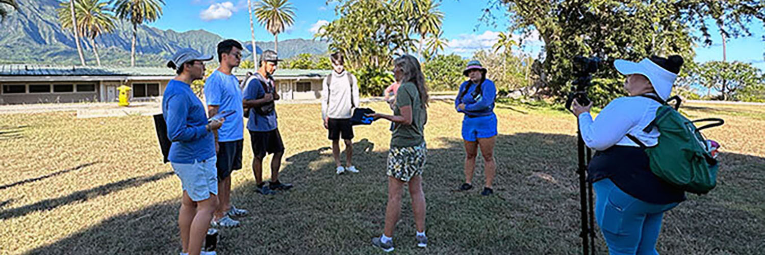 Students Standing Around Talking