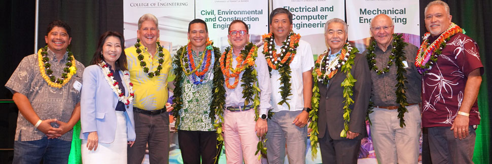 A Group Of Awardees And Guests Of The UH College Of Engineering's 24th Annual Banquet