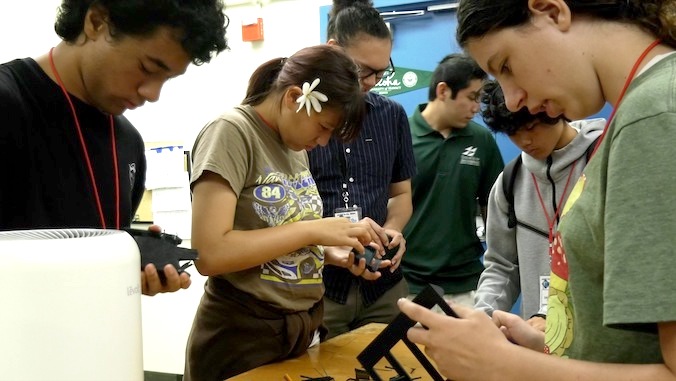 Students Working On A Project